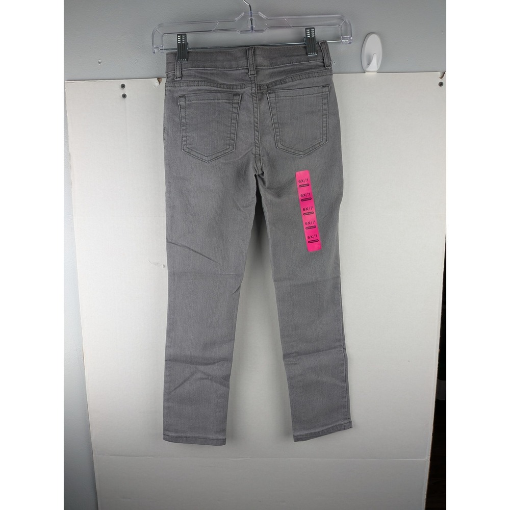 The Childrens‎ Place Girls Super Skinny Jeans Gray Stretch Denim Size 6X 7 NWT - Picture 6 of 7